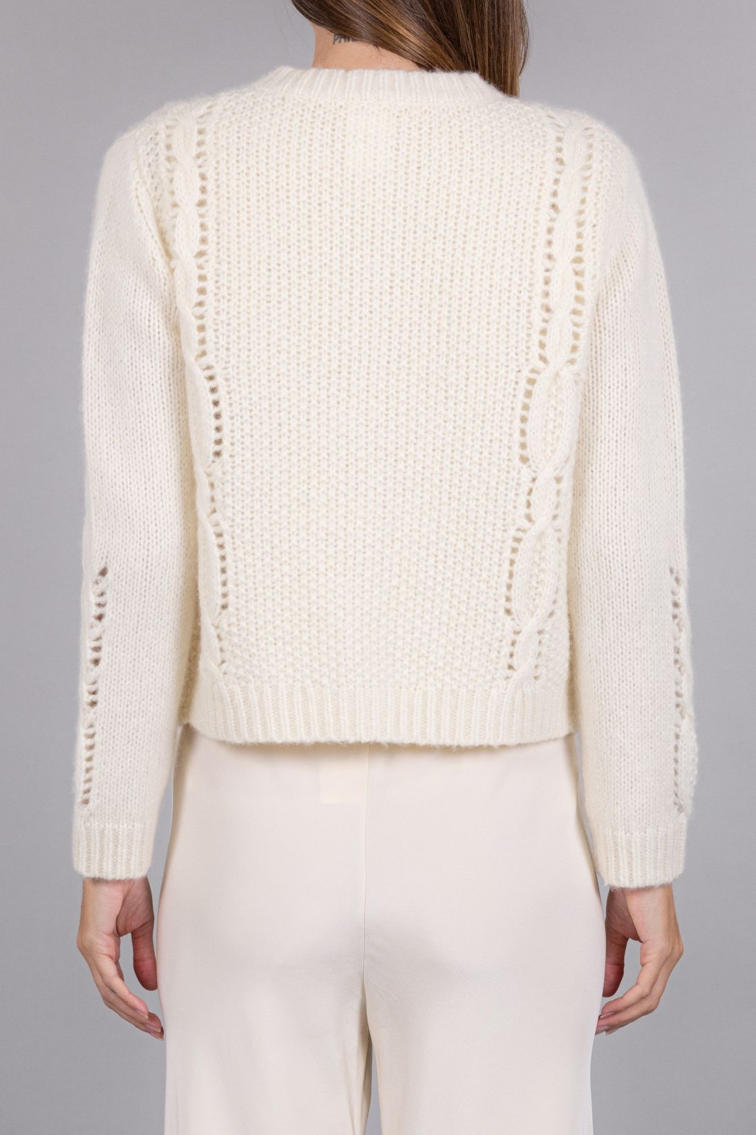 BOUCLE CABLE CARDIGAN