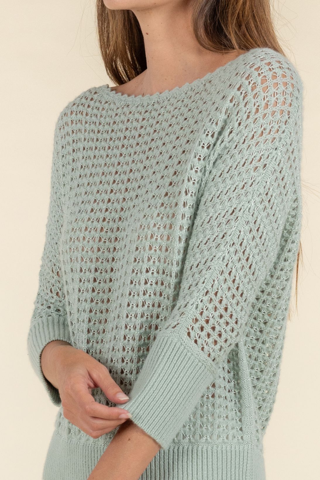 OPEN WEAVE TOP