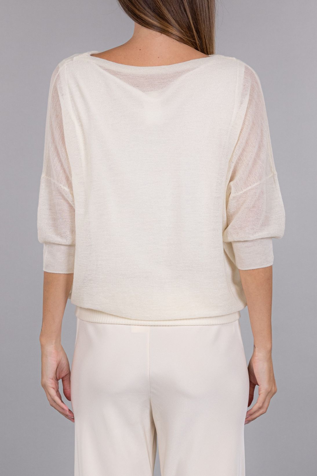 BOATNECK DOLMAN SLEEVE TOP