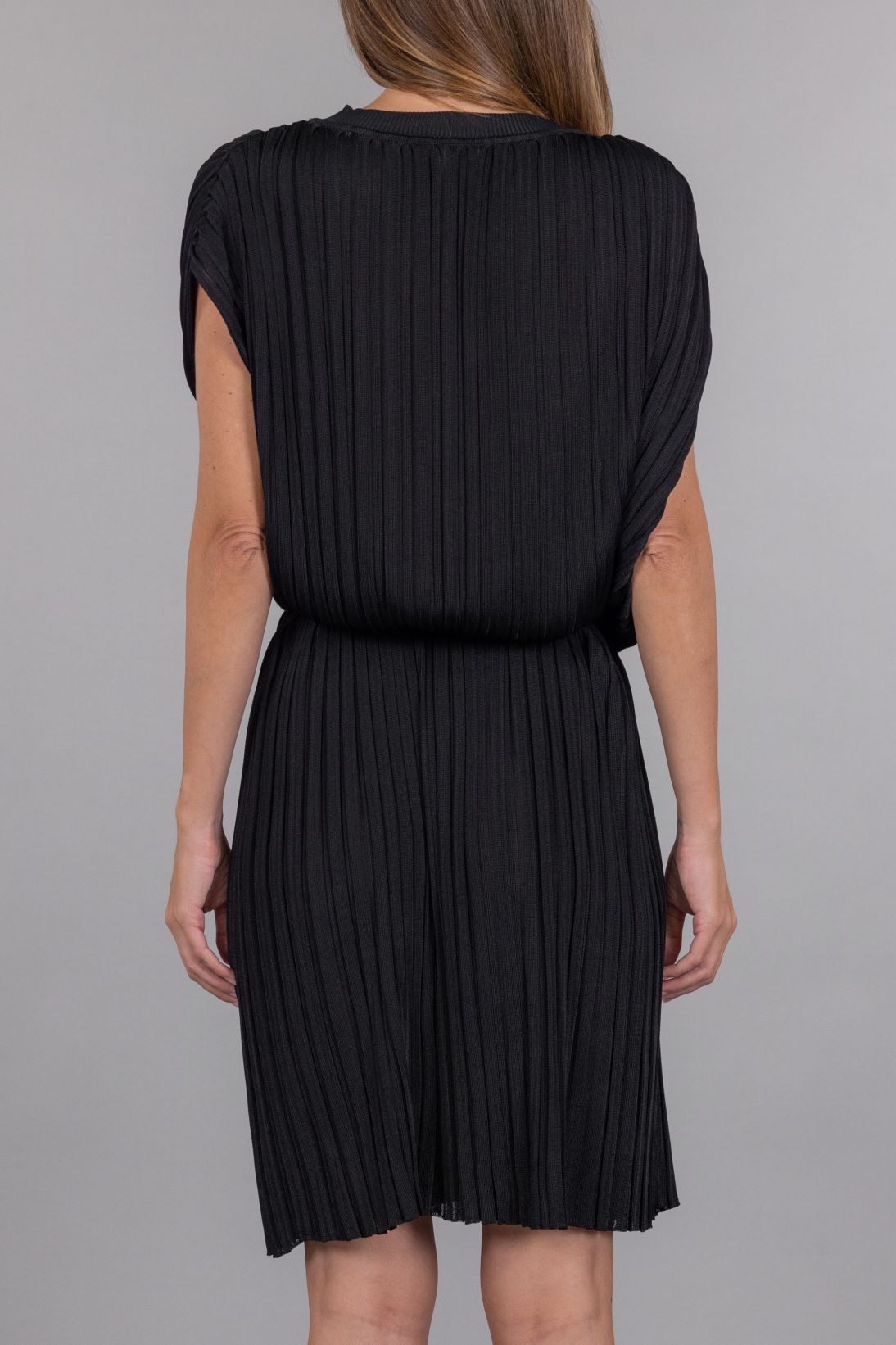 RIBBED VISCOSE DRESS