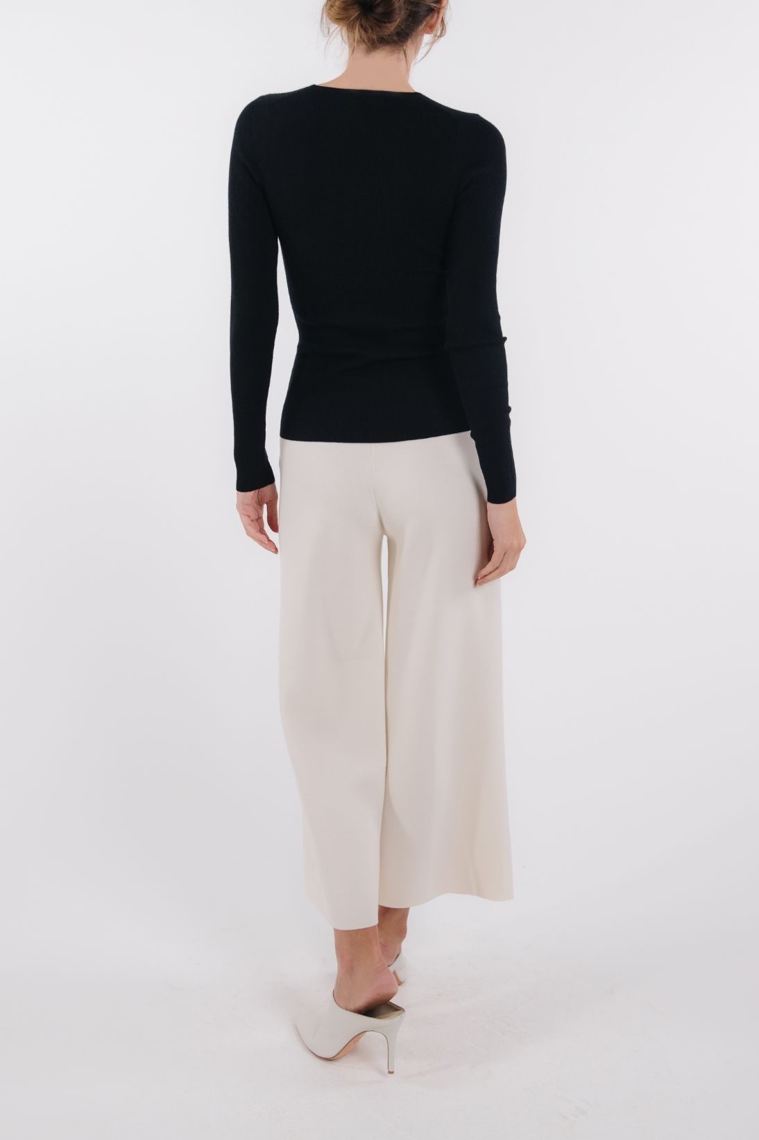 CASHMERE RIBBED CREWNECK