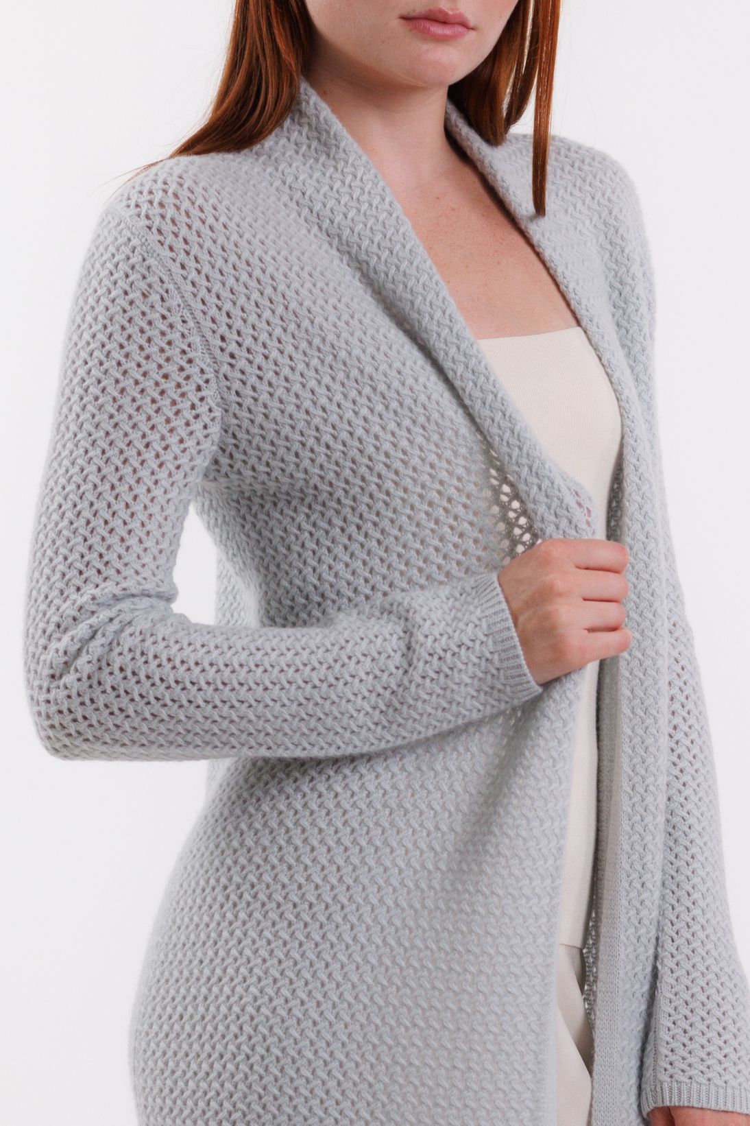 BASKET WEAVE CARDIGAN