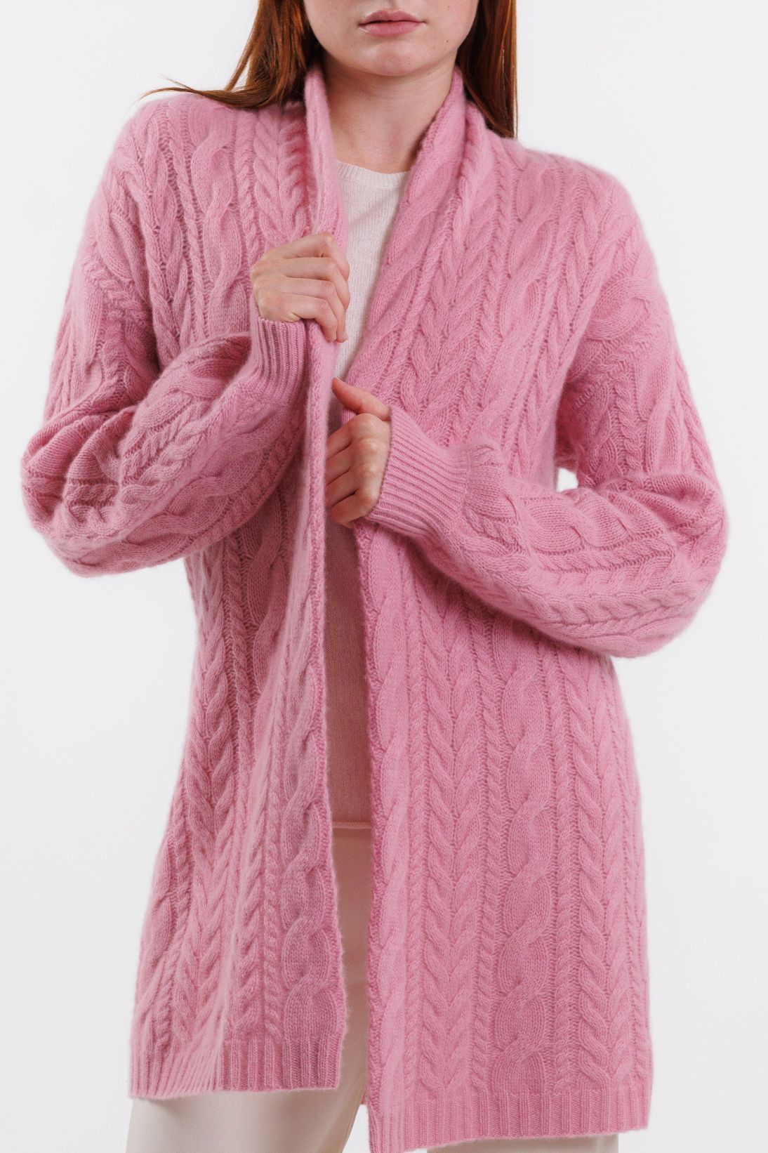 CABLE OPEN CARDIGAN