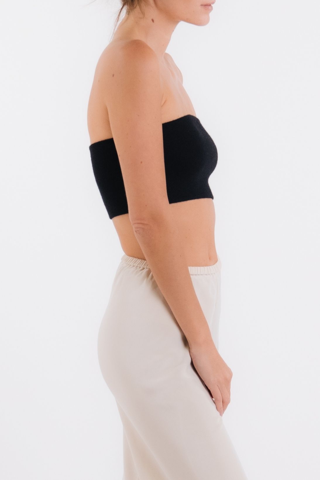 CASHMERE BANDEAU TOP