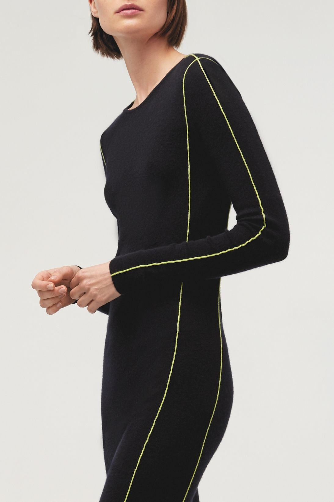 SHINE FRAME DOUBLEKNIT DRESS