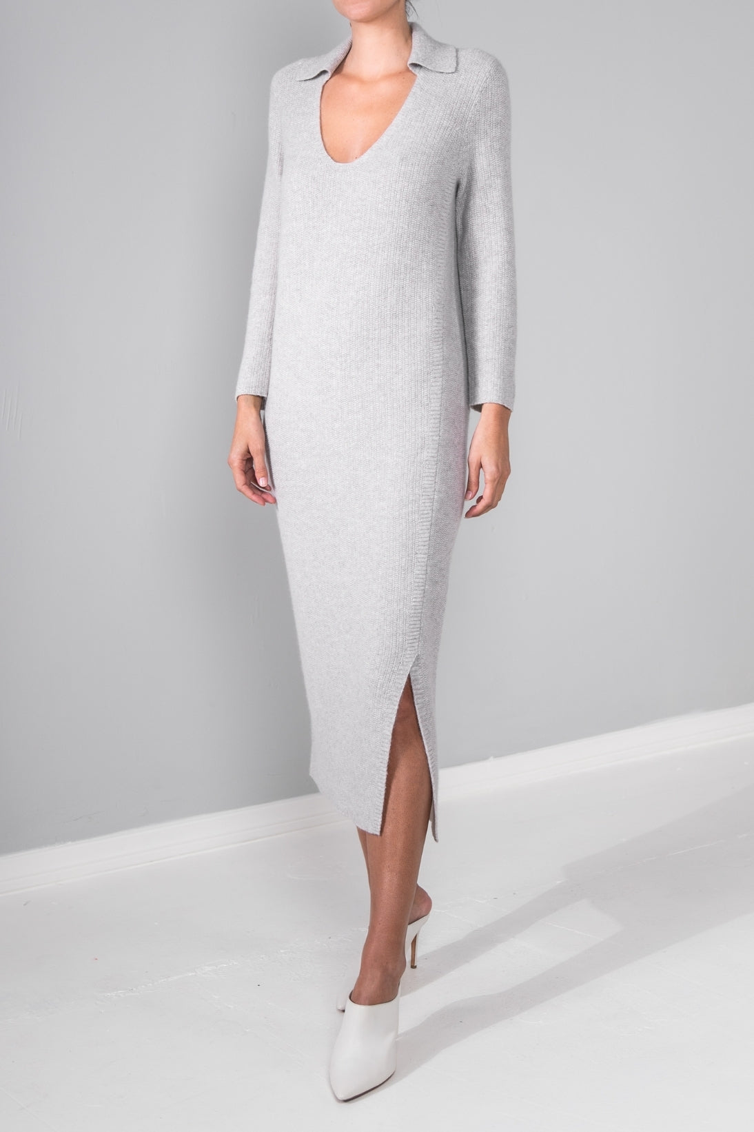 ribbed cashmere dress Small