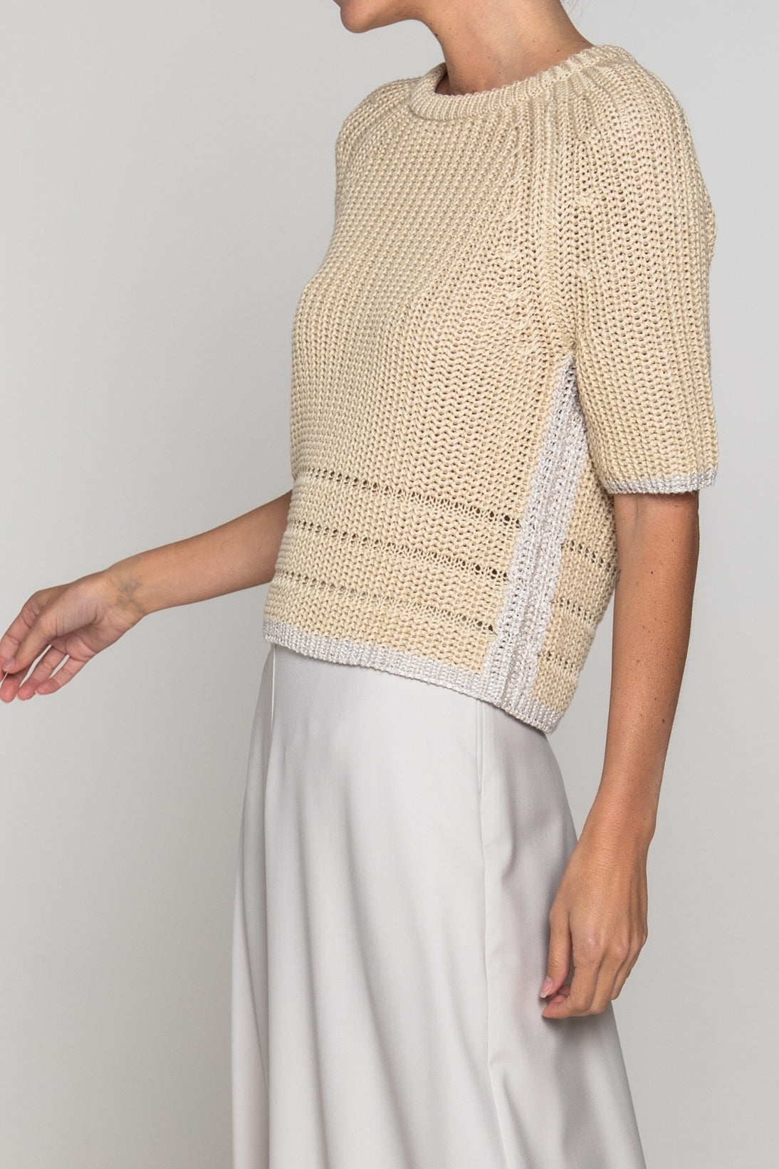 ミックスリブTシャツ