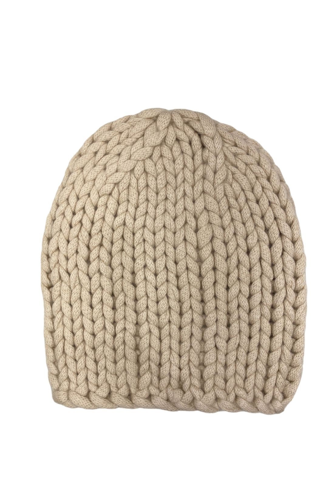 LOFTY CASHMERE HANDKNIT BEANIE