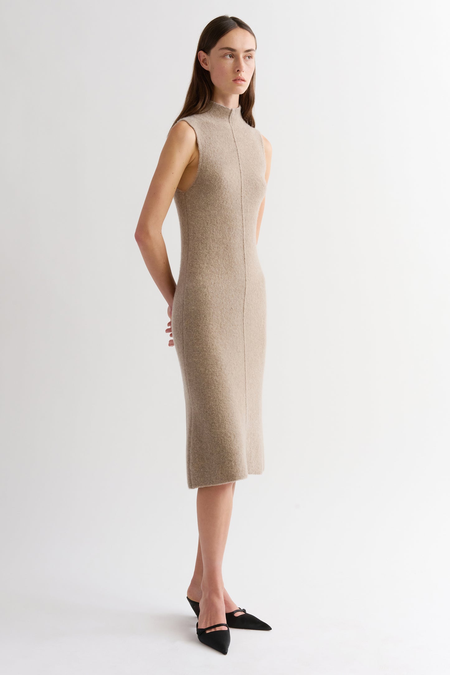 CASHMERE BOUCLE DRESS