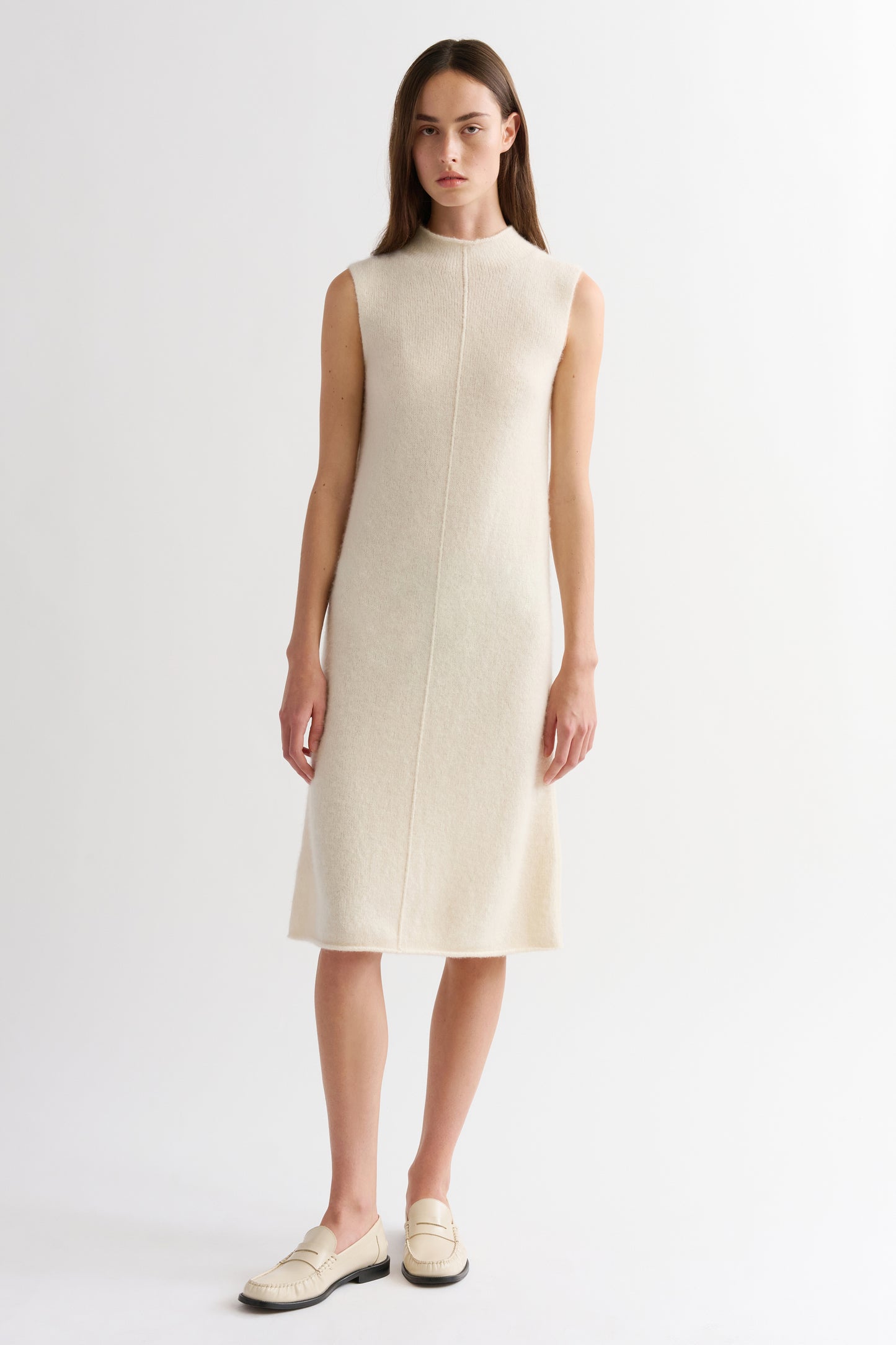 BOUCLE CASHMERE DRESS