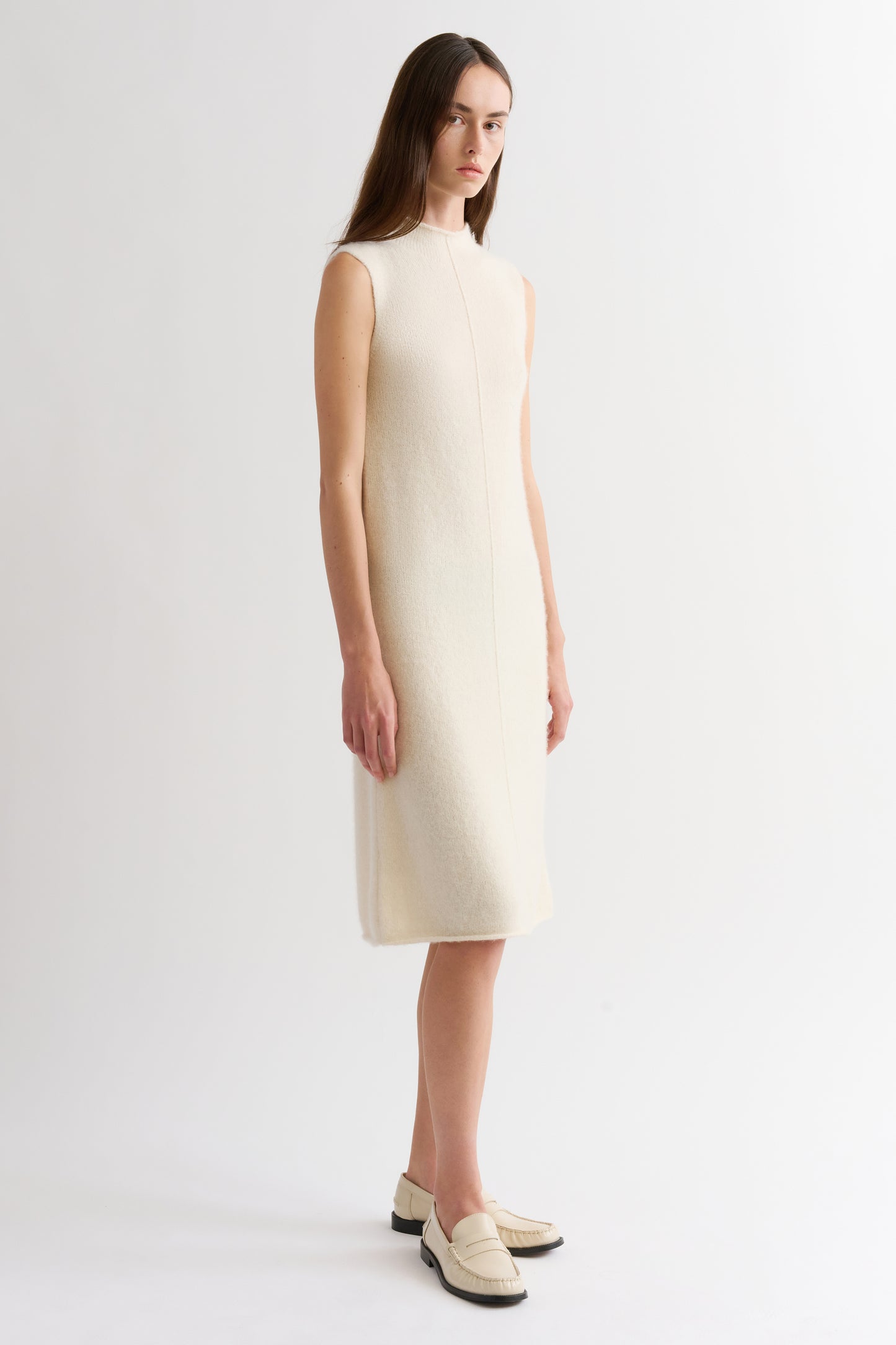 BOUCLE CASHMERE DRESS