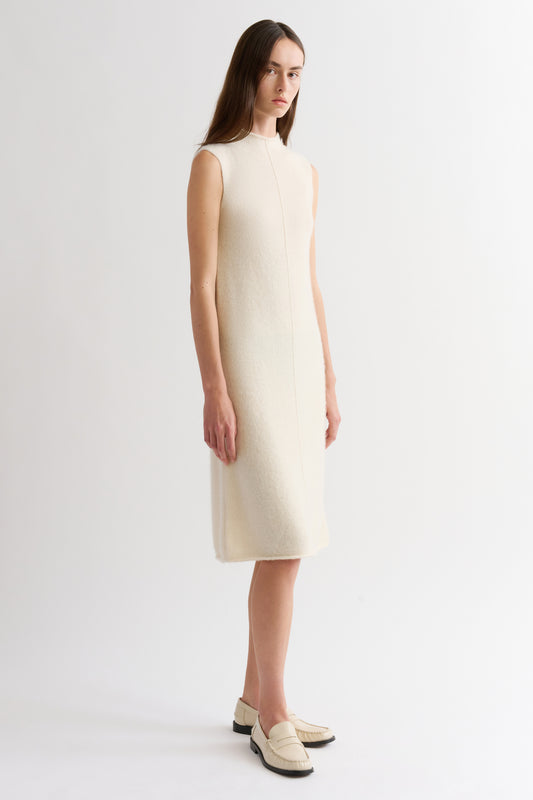 BOUCLE CASHMERE DRESS