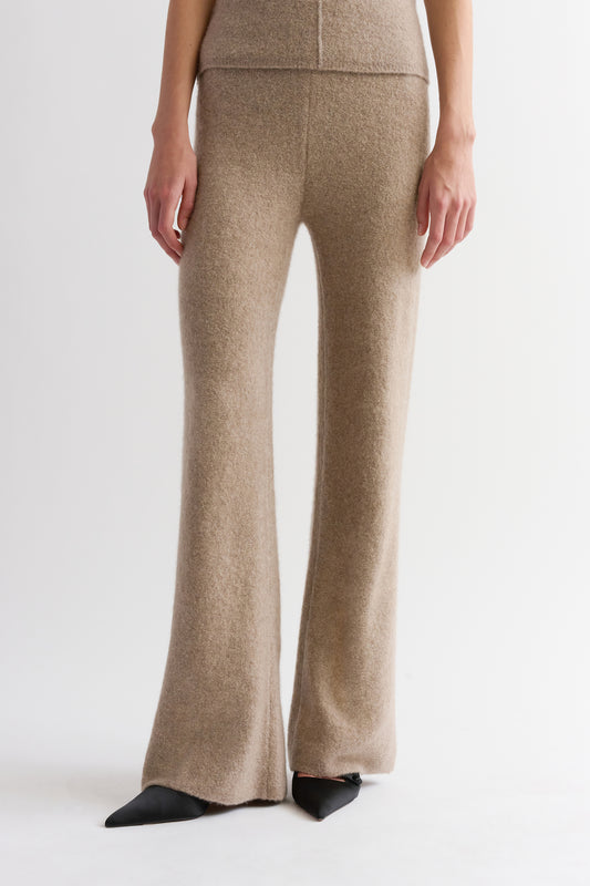 BOUCLE CASHMERE PANTS