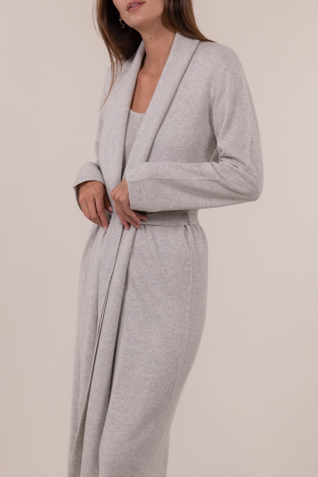 WAFFLE STITCH PLACKET ROBE