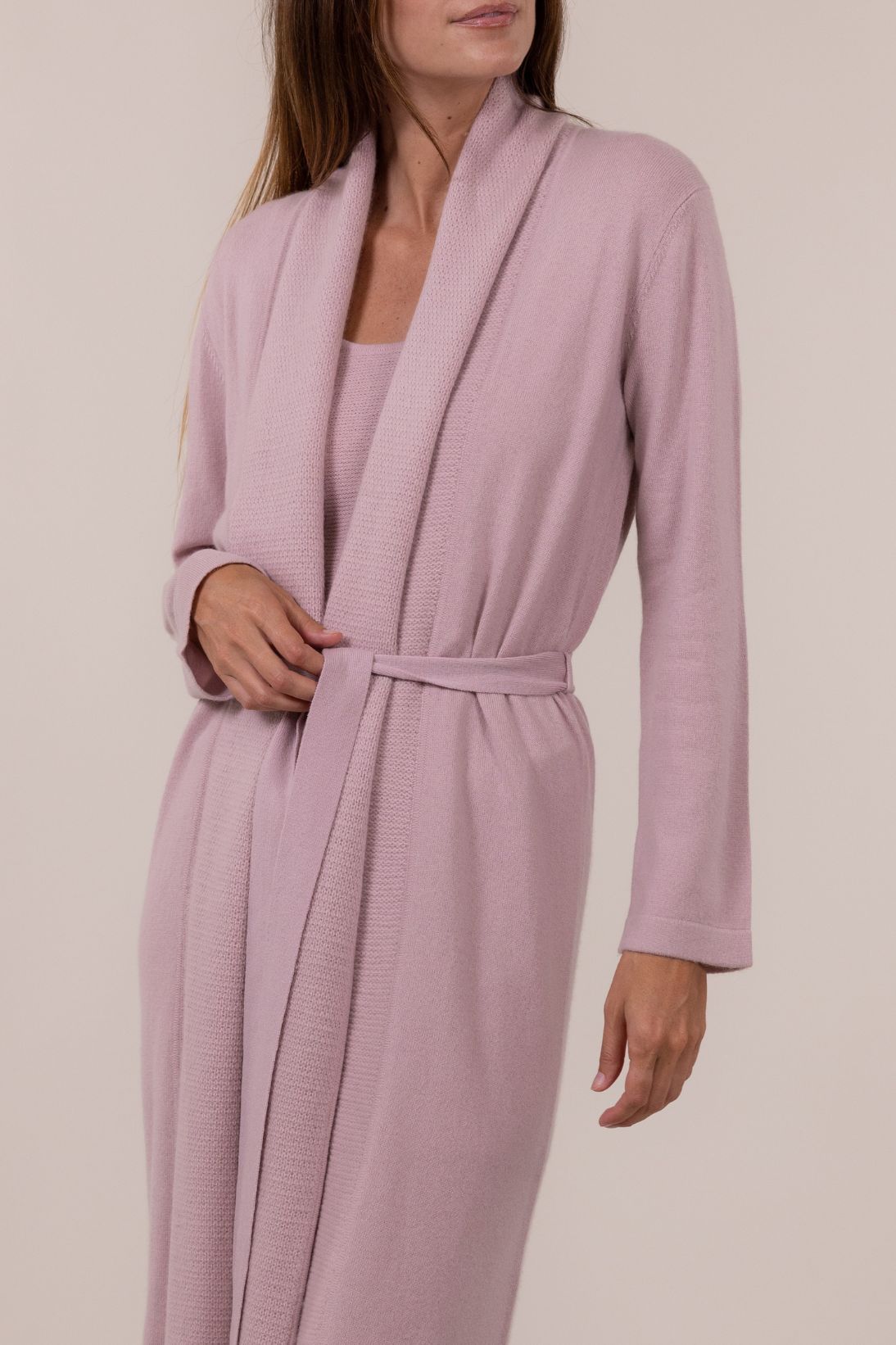 WAFFLE STITCH PLACKET ROBE