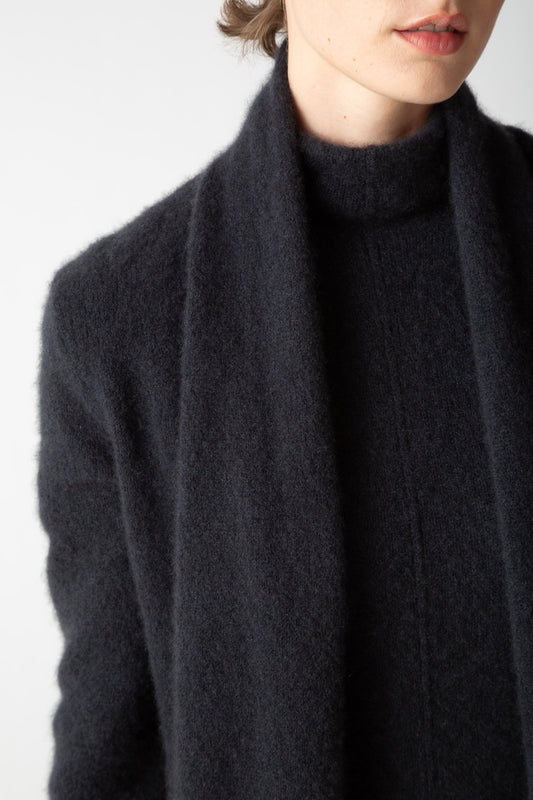 BOUCLE CASHMERE LONG CARDIGAN
