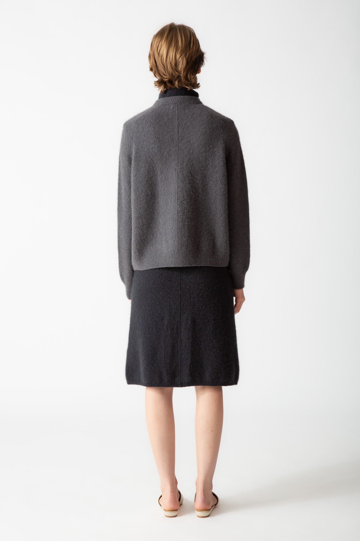 BOUCLE CASHMERE OPEN FRONT CARDIGAN