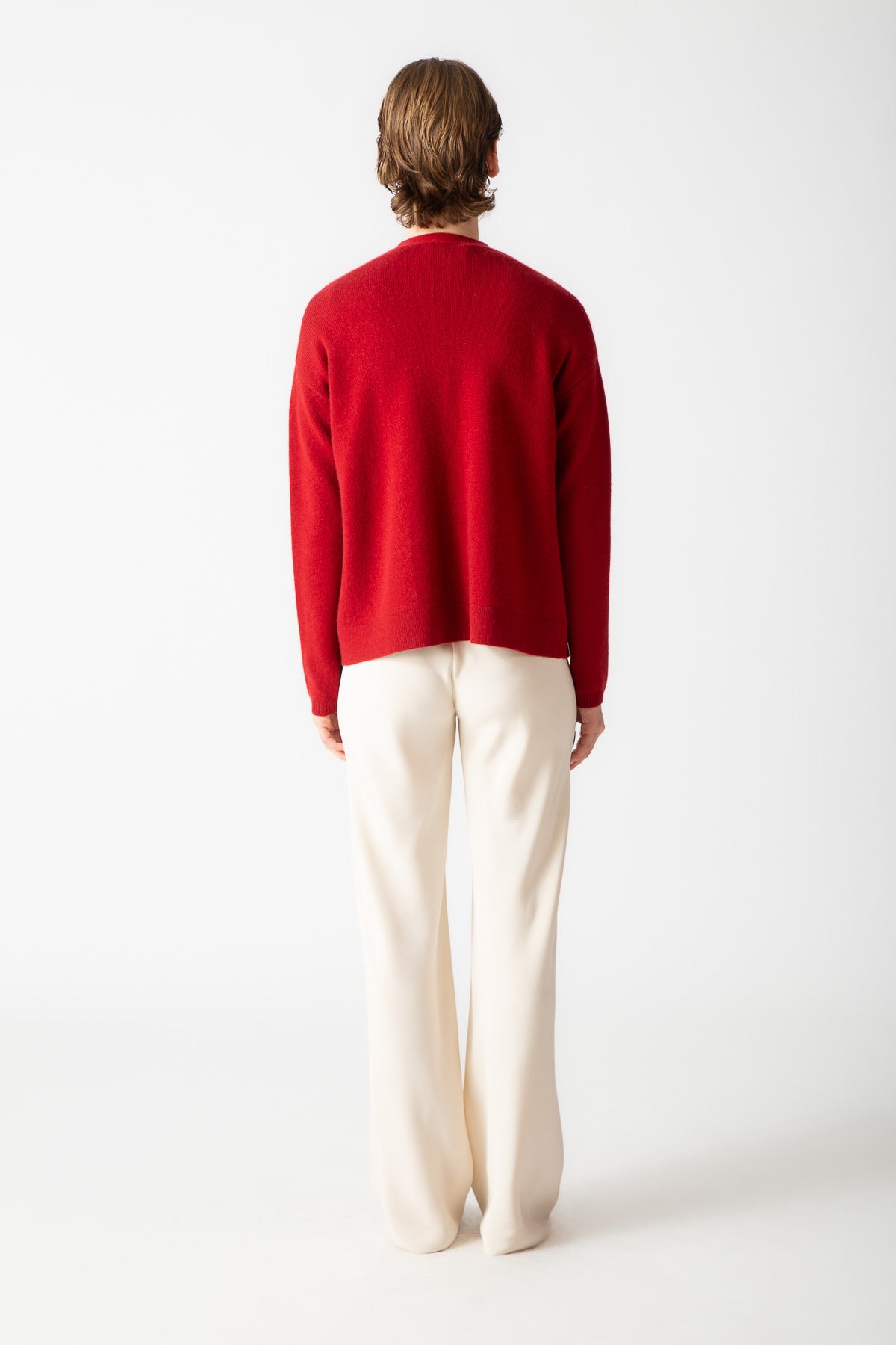 TEXTURED V-NECK CARDIGAN