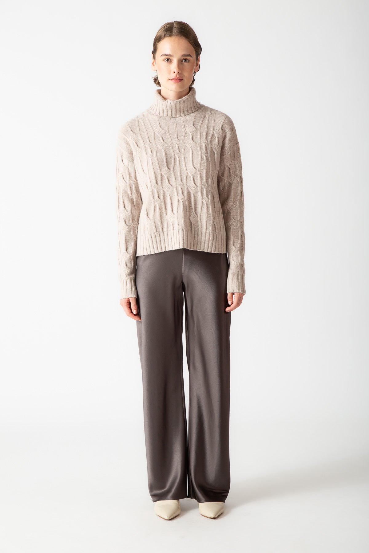CABLE TURTLENECK