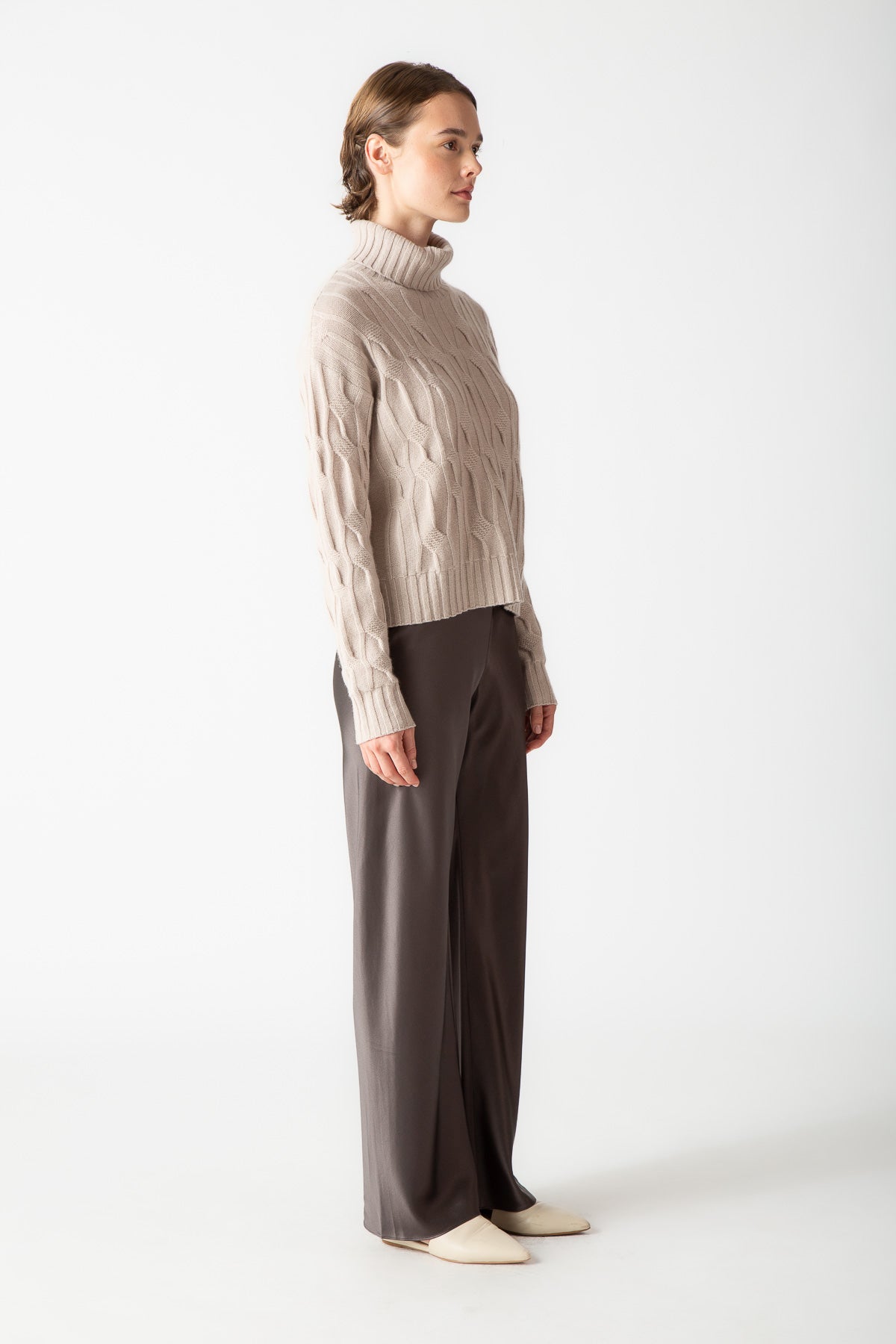 CABLE TURTLENECK