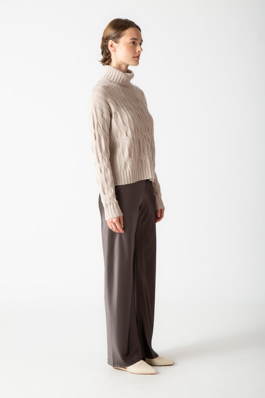 CABLE TURTLENECK