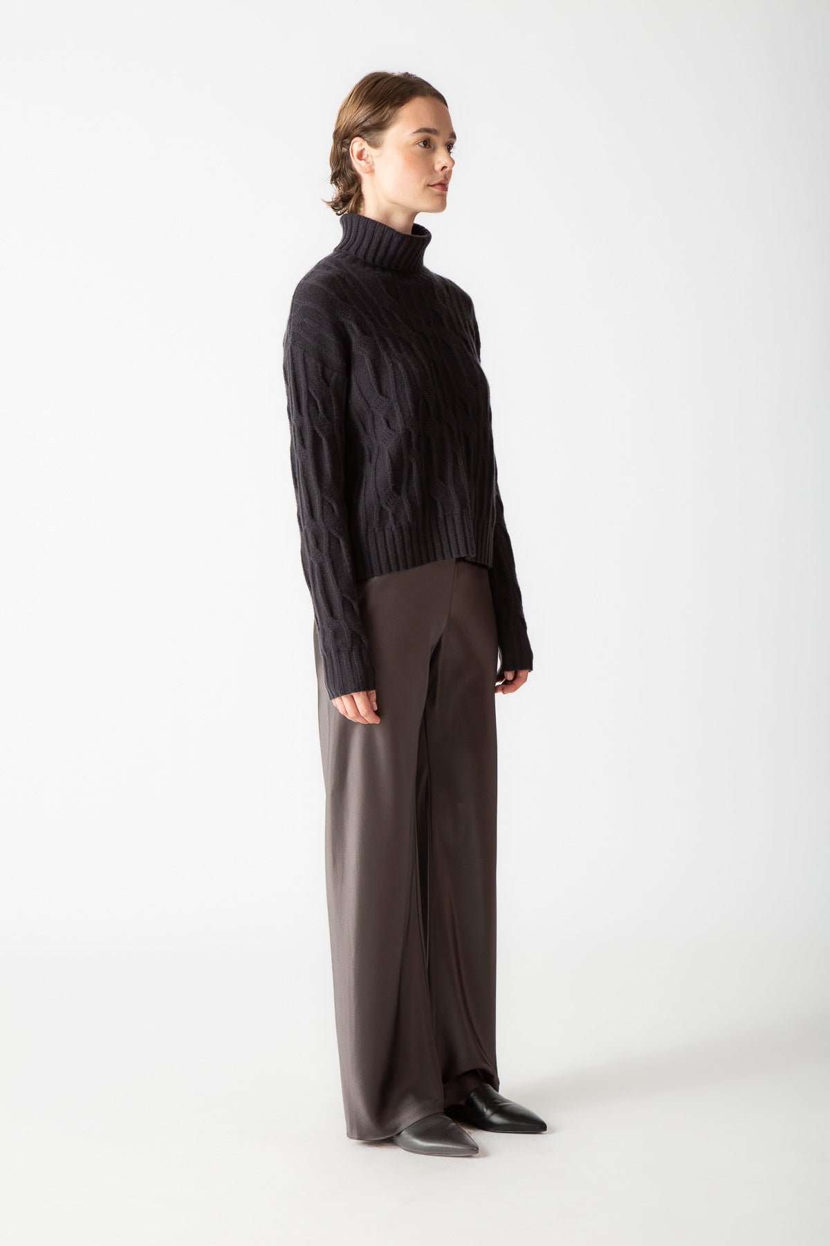 CABLE TURTLENECK