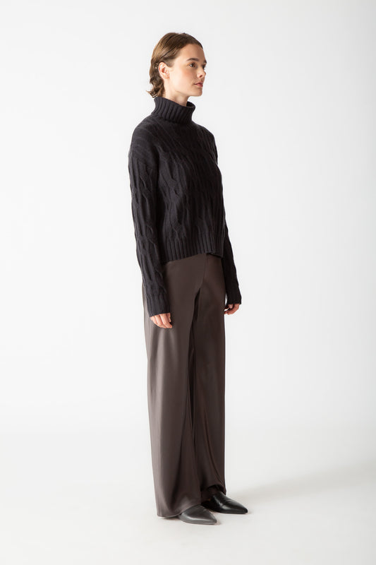 CABLE TURTLENECK