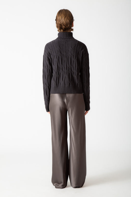 CABLE TURTLENECK
