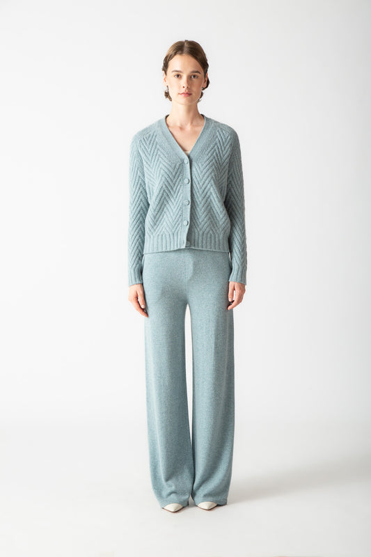 CHEVRON STITCH CARDIGAN