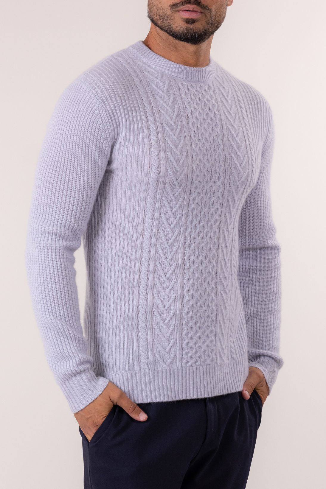 ARAN CABLE CREWNECK