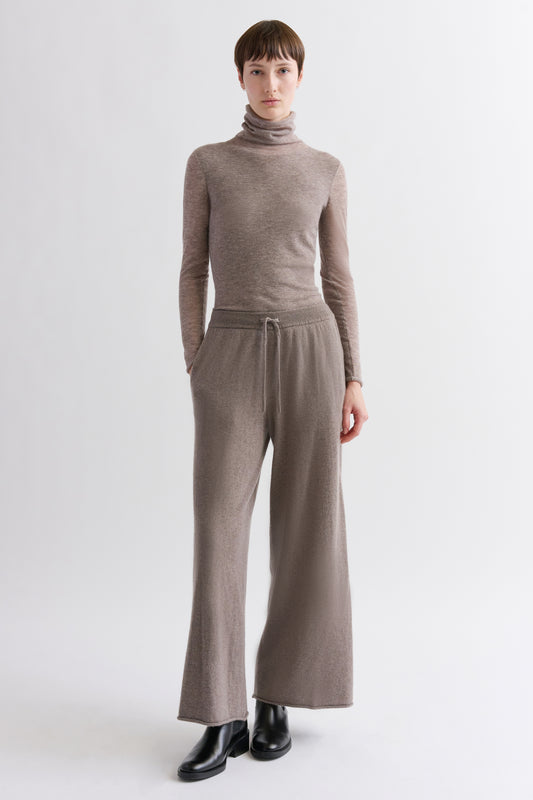 RECYCLED CASHMERE CROPPED PANTS