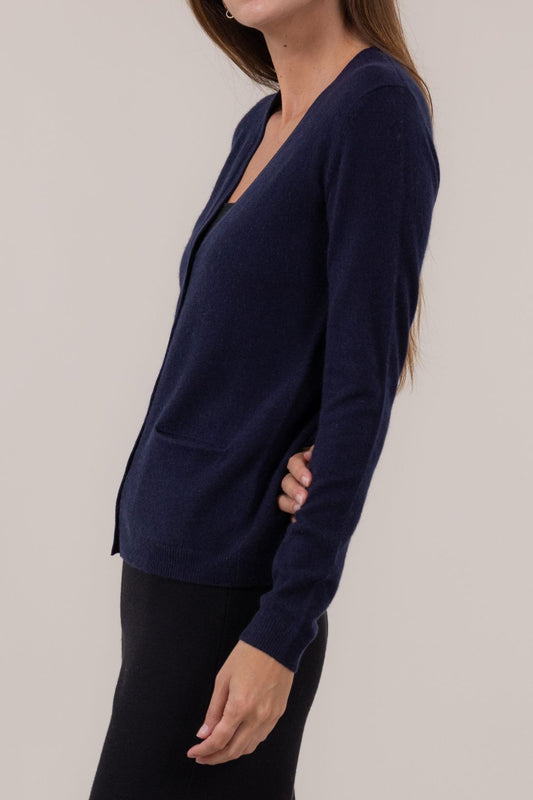 CLASSIC CASHMERE V-NECK CARDIGAN