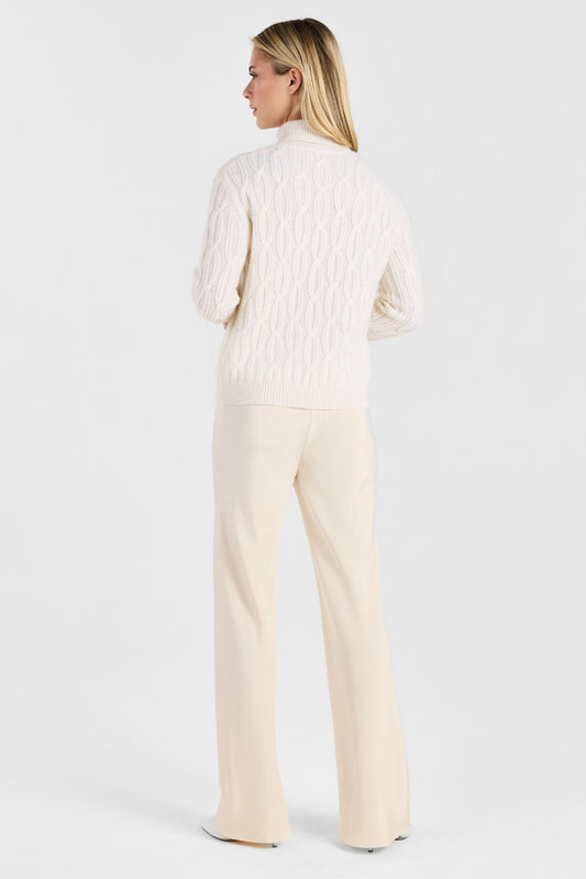 BRAIDED CABLE TURTLENECK