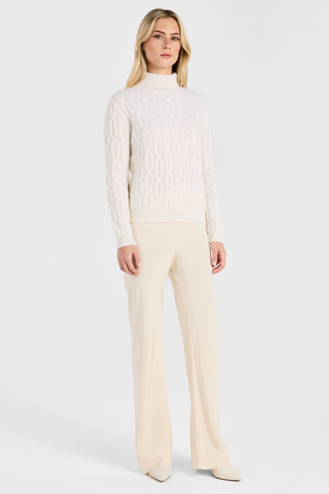 BRAIDED CABLE TURTLENECK