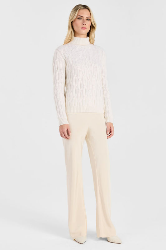 BRAIDED CABLE TURTLENECK