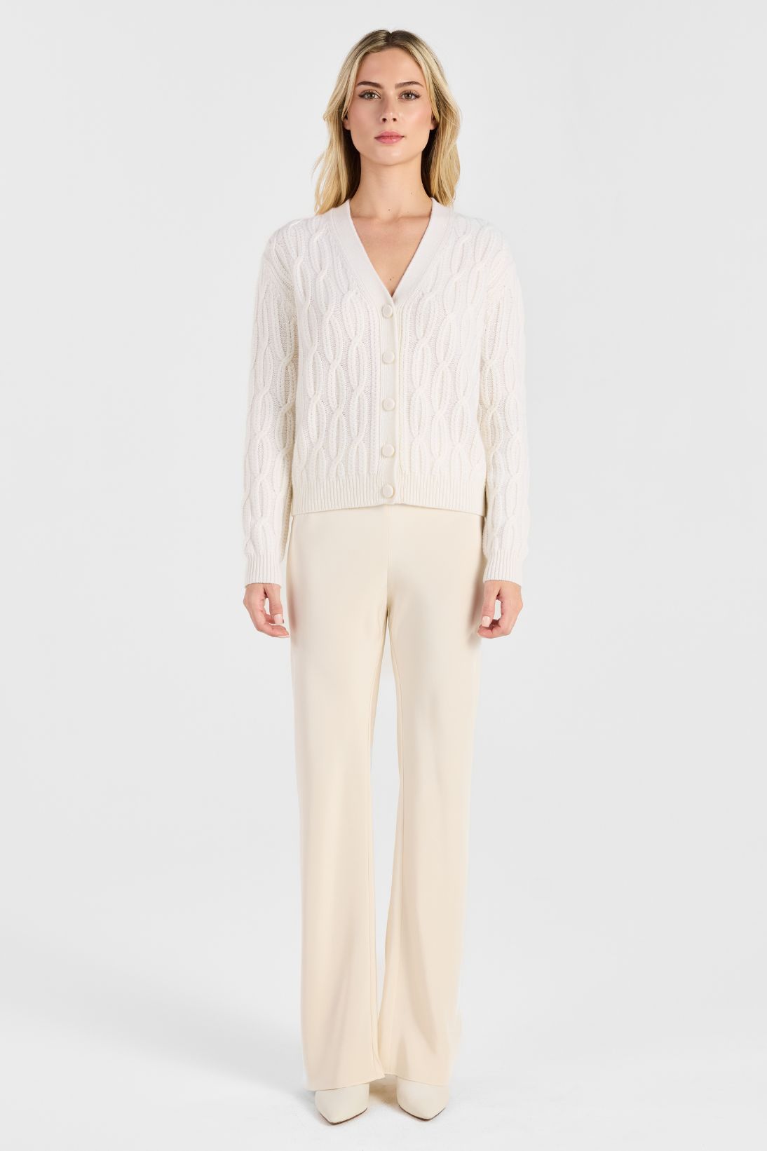 BRAIDED CABLE CARDIGAN