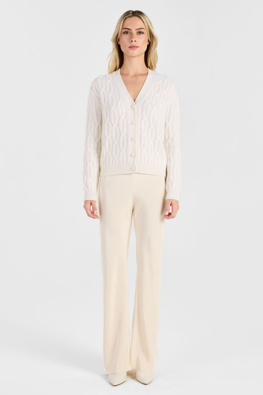 BRAIDED CABLE CARDIGAN