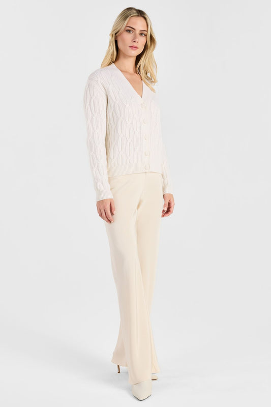 BRAIDED CABLE CARDIGAN