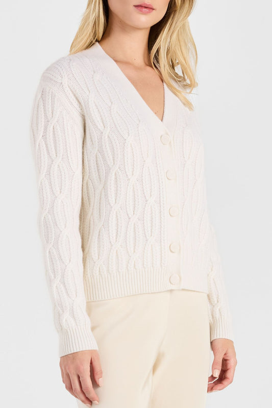BRAIDED CABLE CARDIGAN