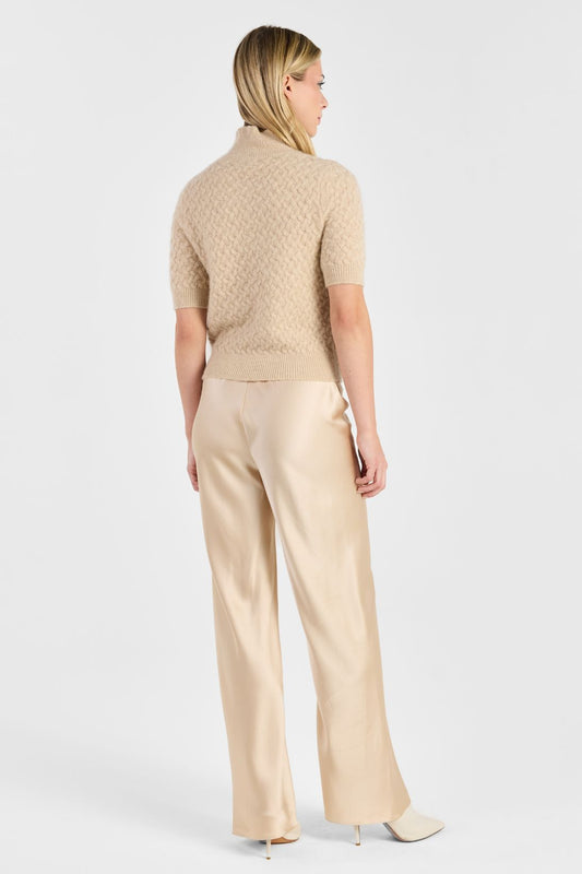 BOUCLE CASHMERE TURTLENECK