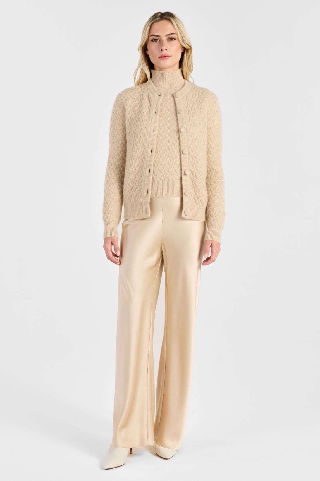 BOUCLE CASHMERE CARDIGAN