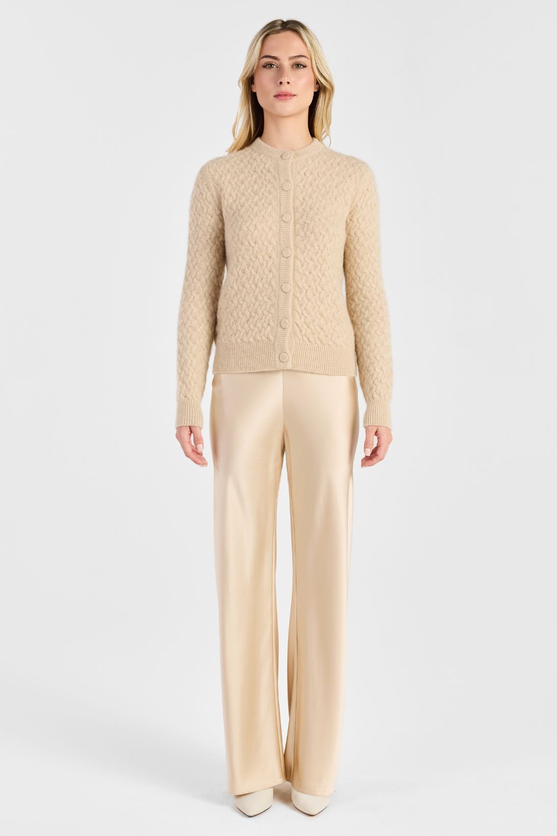 BOUCLE CASHMERE CARDIGAN