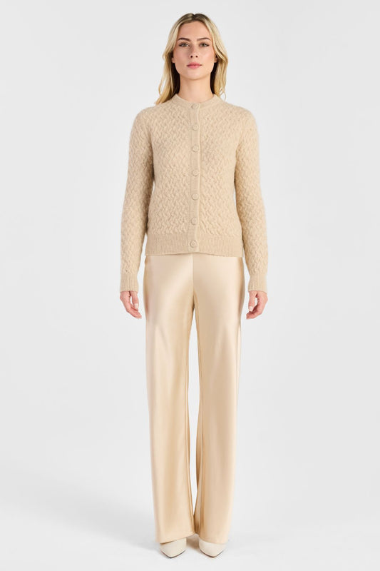 BOUCLE CASHMERE CARDIGAN