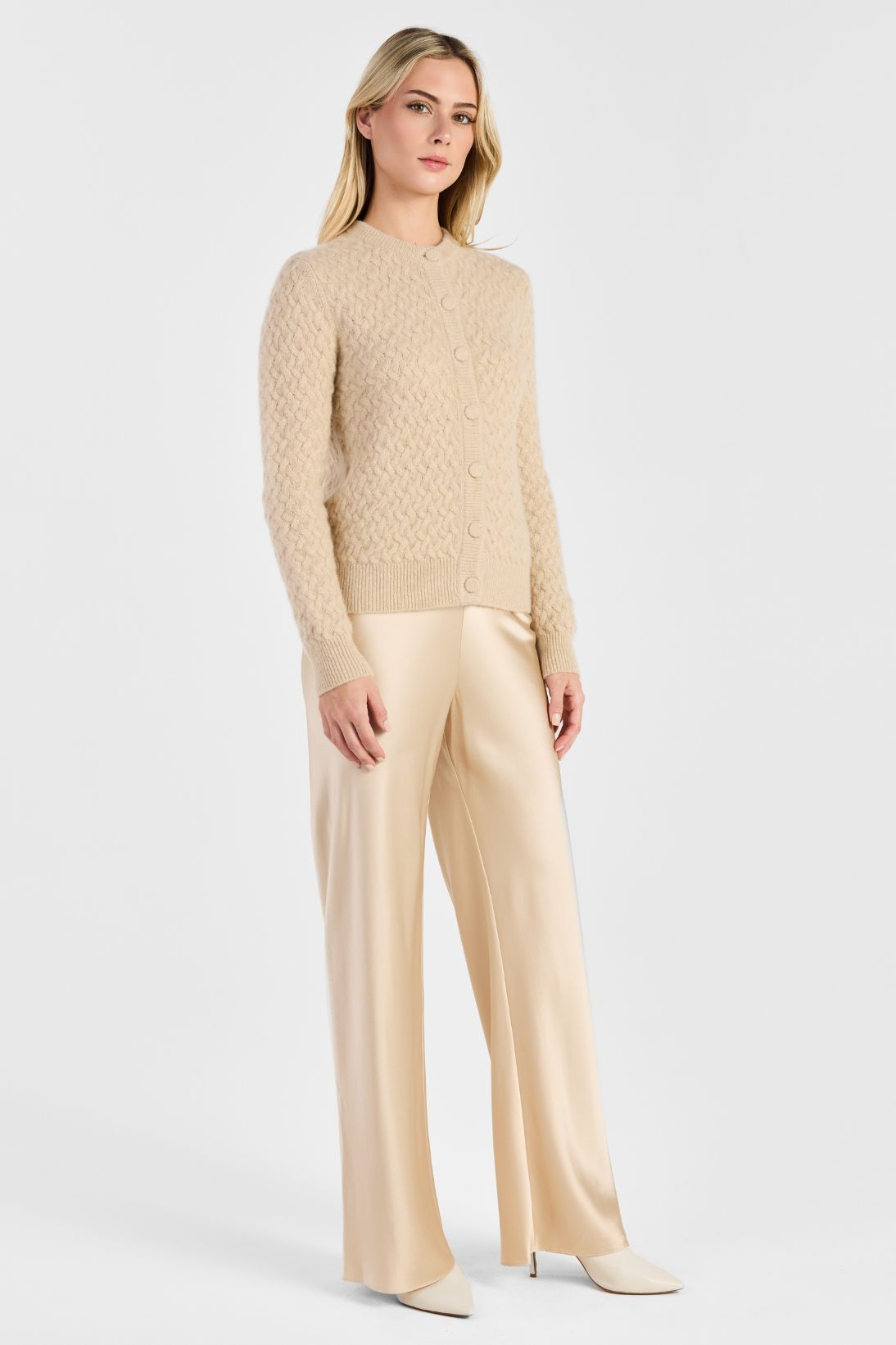 BOUCLE CASHMERE CARDIGAN