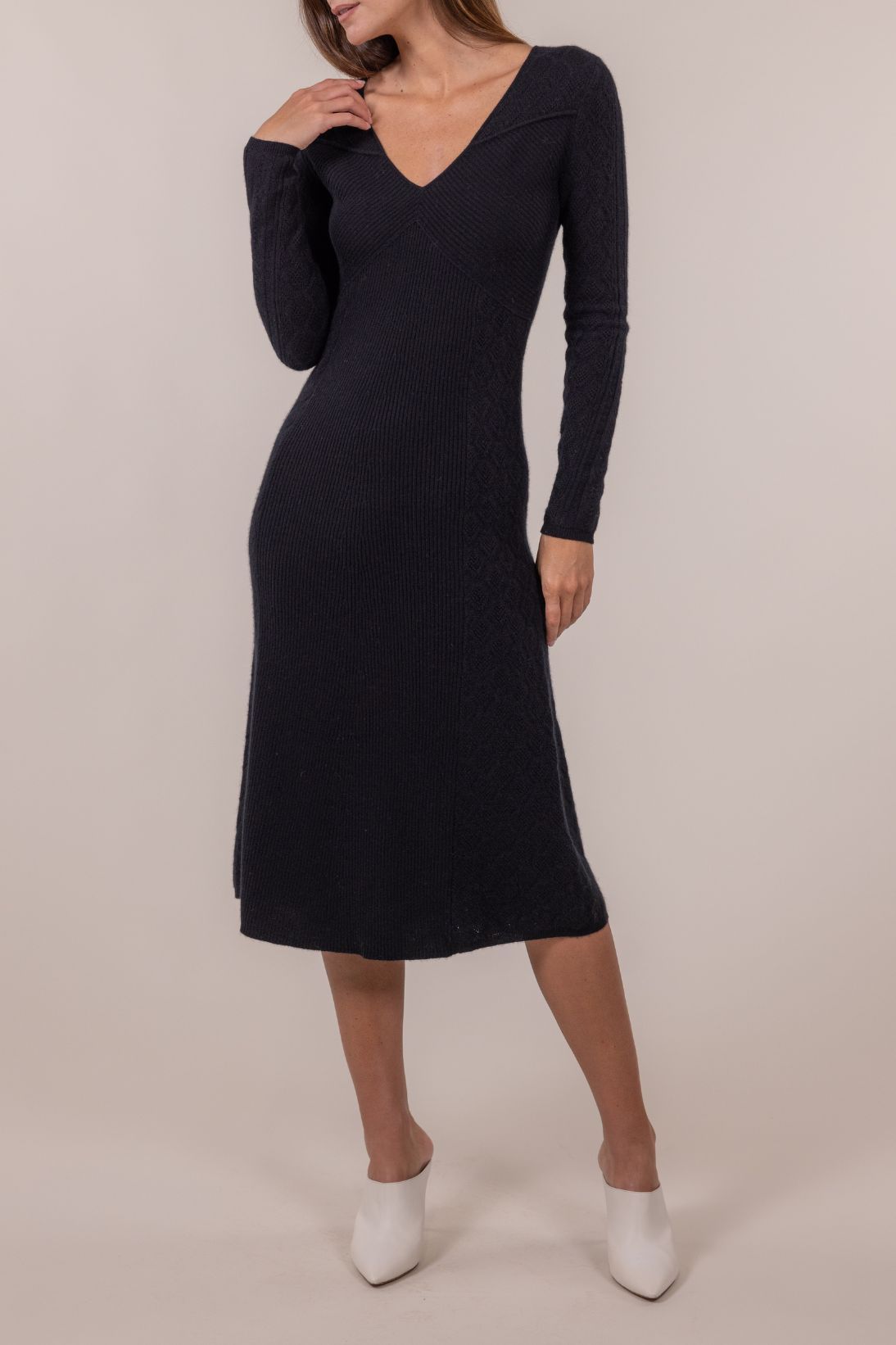 Women's Pointelle Stitch Dress