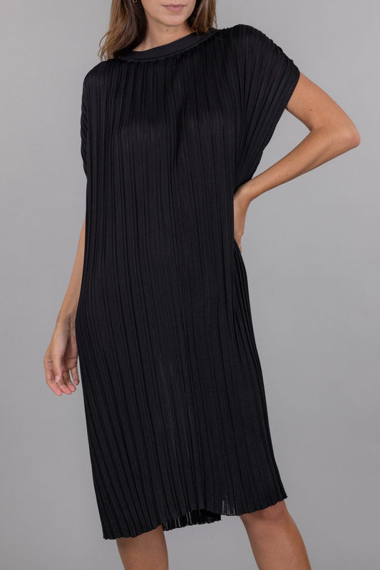 RIBBED VISCOSE DRESS
