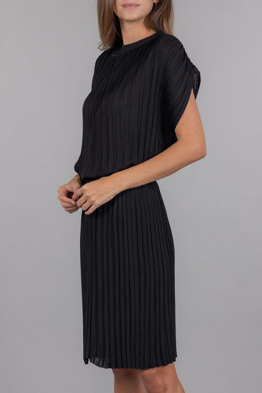 RIBBED VISCOSE DRESS