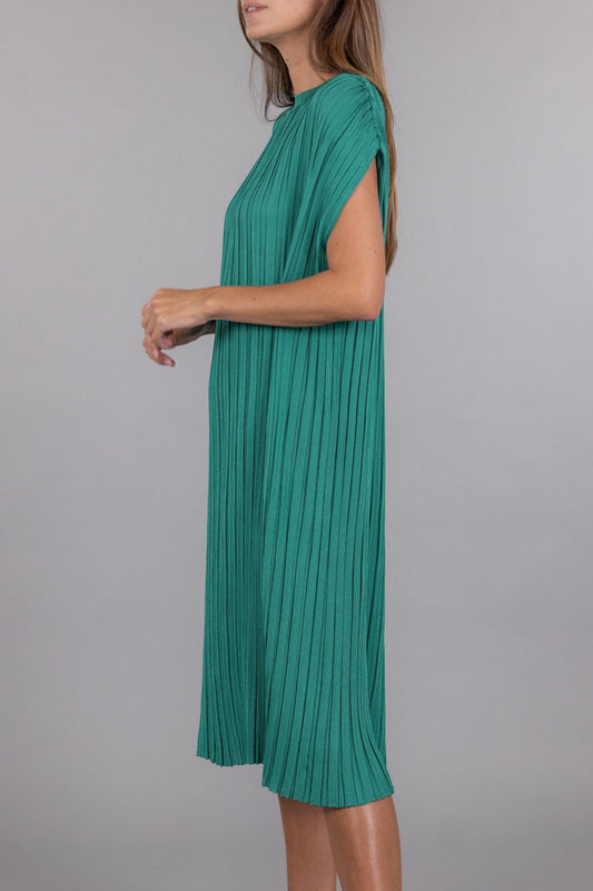 RIBBED VISCOSE DRESS