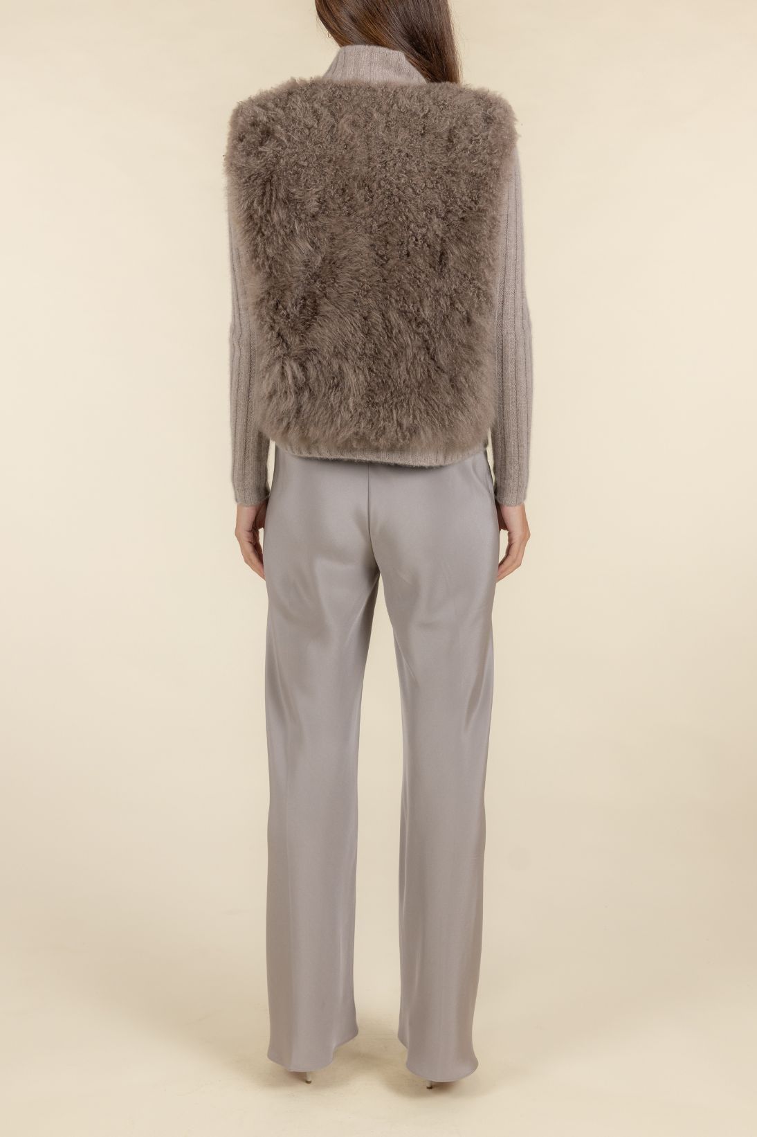 CASHMERE FUR BOMBER JACKET