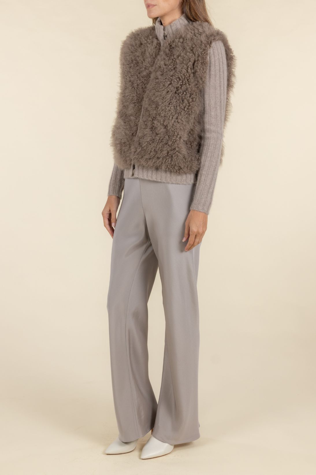 CASHMERE FUR BOMBER JACKET